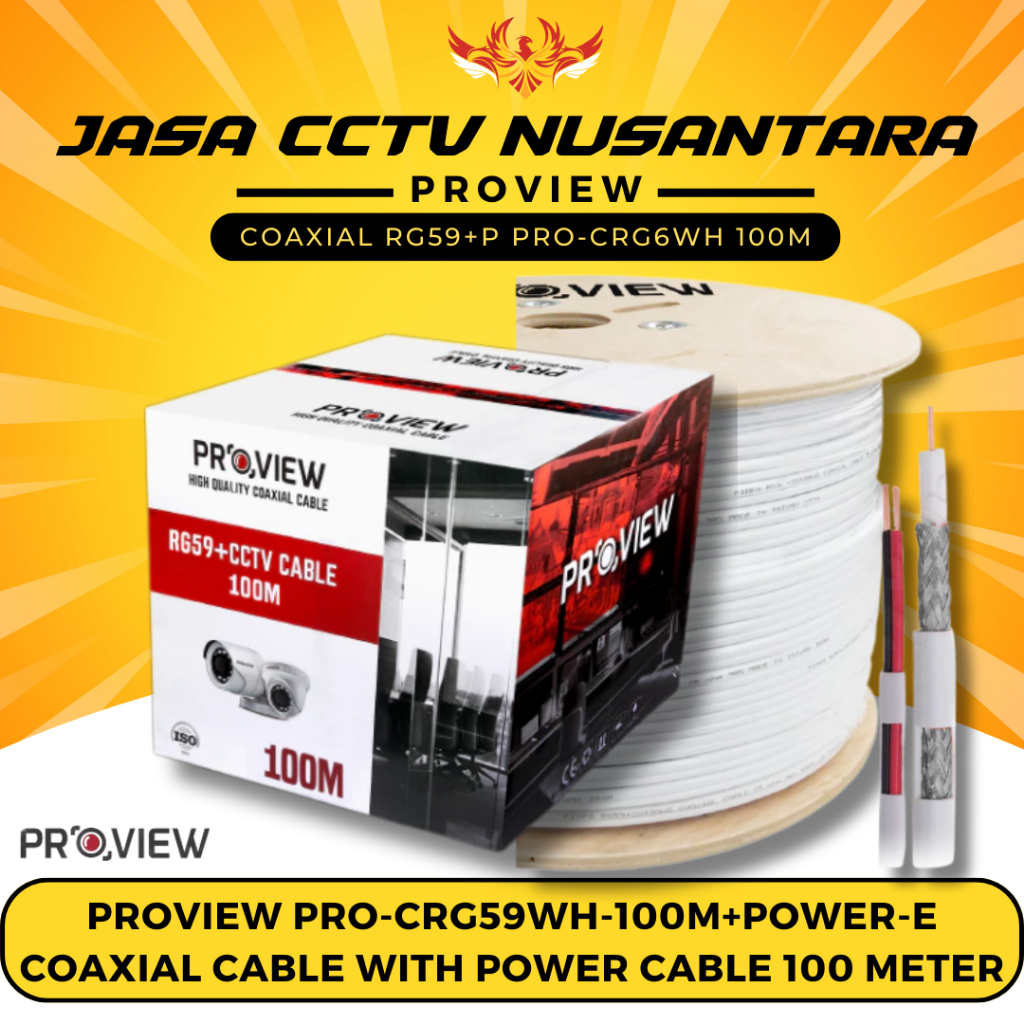 PROVIEW CABLE-RG59-100M-POWER COAXIAL CABLE RG59 + POWER 100M