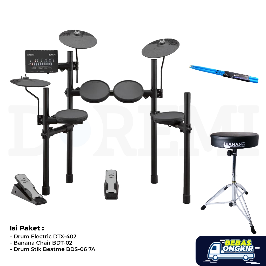 Paket Homey Yamaha DTX402K / Drum Elektrik Yamaha DTX402 / DTX 402 K / DTX-402K