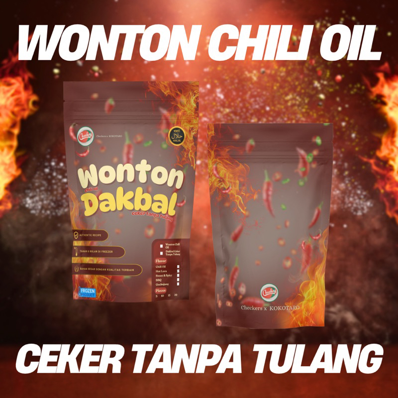 

Wonton Chili Oil & Dakbal Ceker Tanpa Tulang | @Checkers.idn