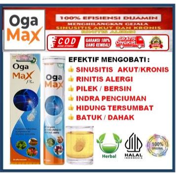 OGAMAX PLUS OBAT SINUSITIS ISI 20 TABLET 100% ORI