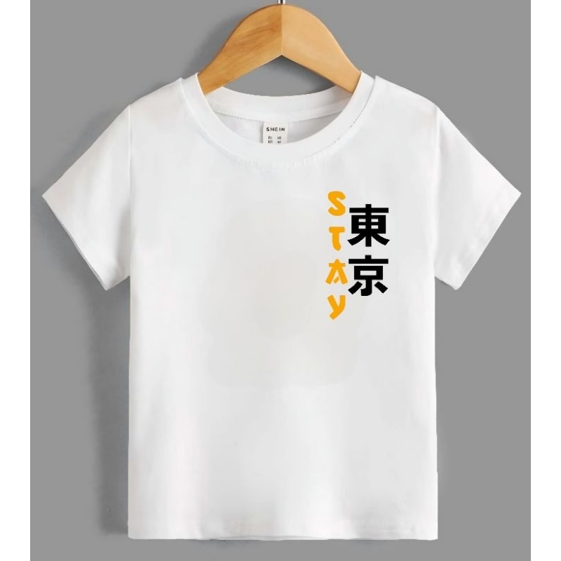 Kaos Anak Tulisan Stay Jepang Baju Anak Laki Laki Usia 2 Sampai 12 Tahun Baju Kaos Anak Perempuan Ka