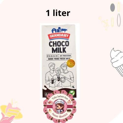 

Susu Cair Grandairy rasa Coklat 1L Foaming Milk Choco Milk UHT