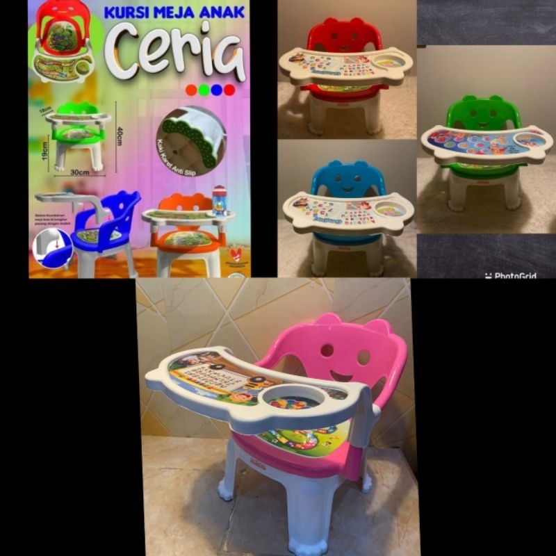 Kursi Meja Makan Anak / Bayi / Kursi makan ceria / meja makan anak