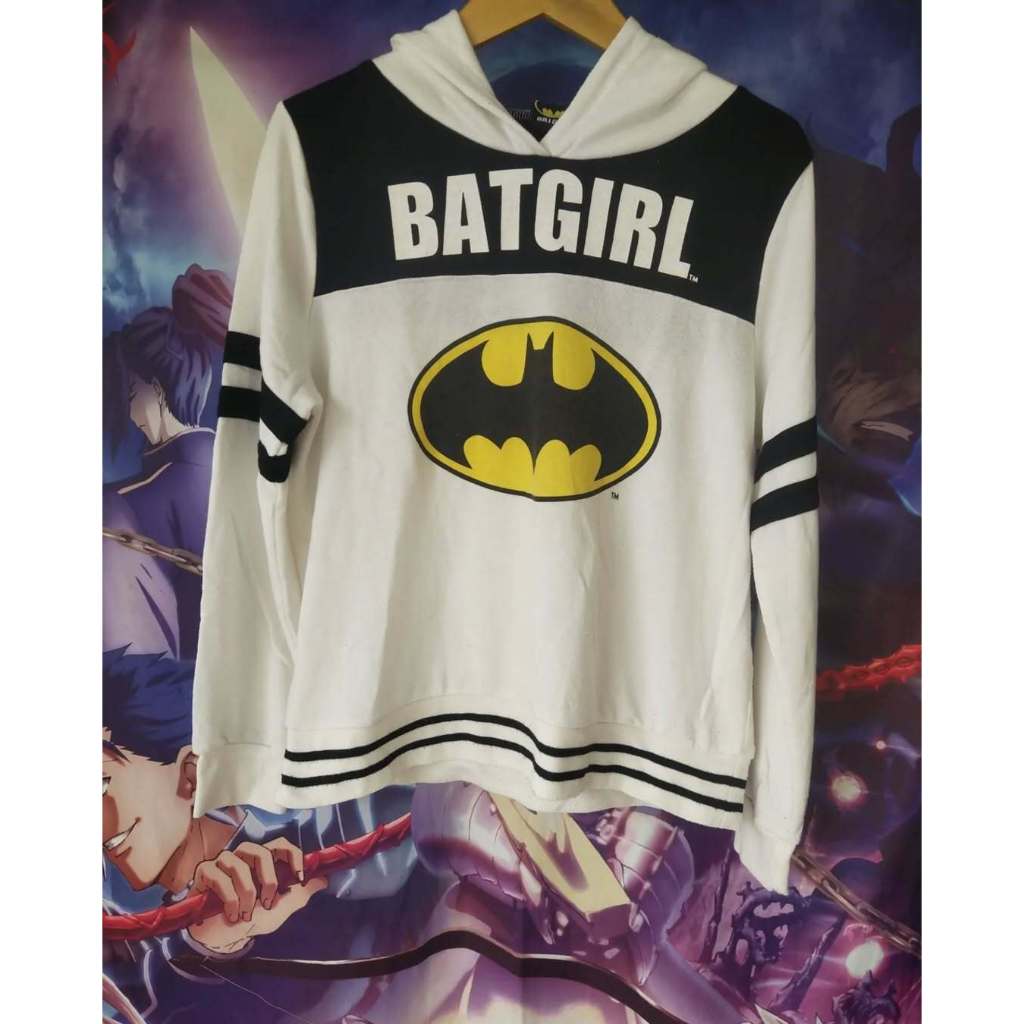 DC Comics Batgirl Logo Official Woman Hoodie Jaket Sweater Original Second Merch Japan Korea Brand V