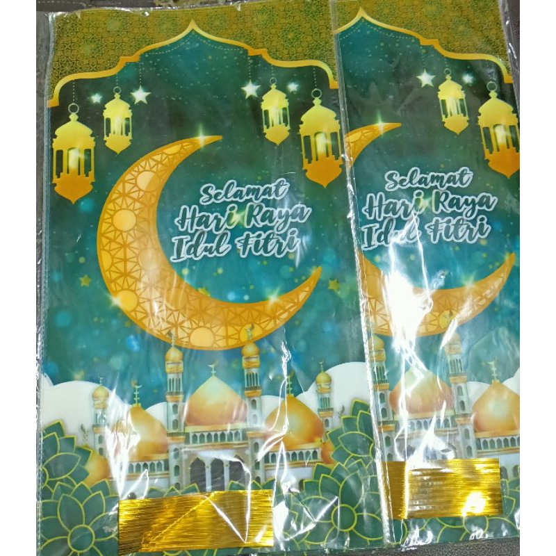 KANTONG PLASTIK SNACK IDUL FITRI PLASTIK OPP IDUL FITRI LEBARAN UKURAN 24 X 45