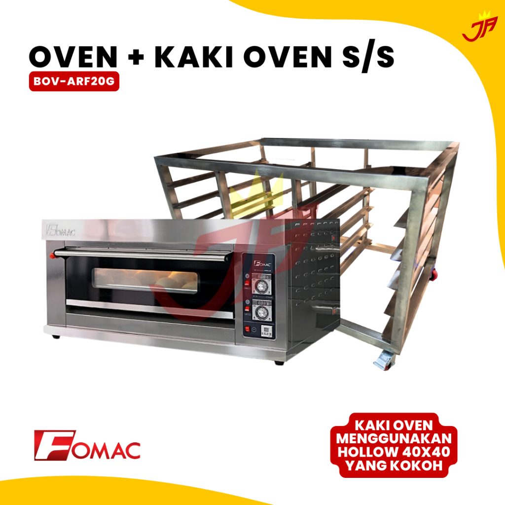 FOMAC OVEN FOMAC 2 LOYANG BOV-ARF20G & KAKI OVEN STAINLESS
