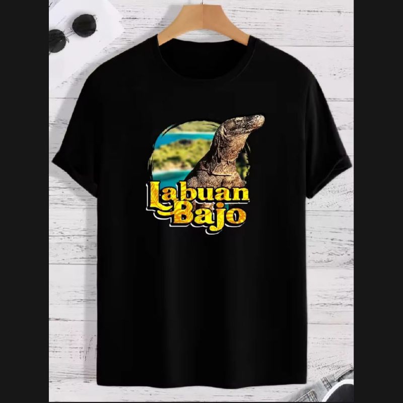 KAOS LABUAN BAJO CORAK KOMODO