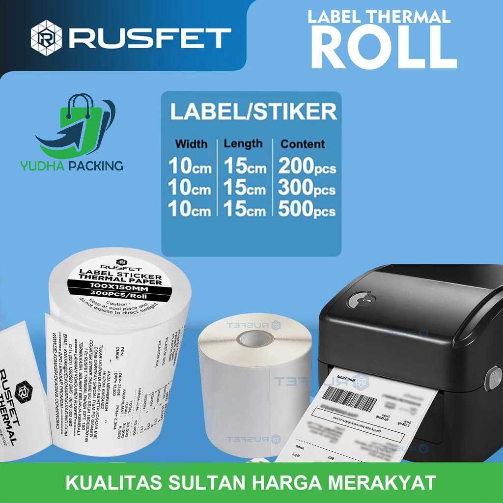

Lebel Resi Stiker Thermal Label Barcode Stiker Resi Thermal Label Thermal Rusfet