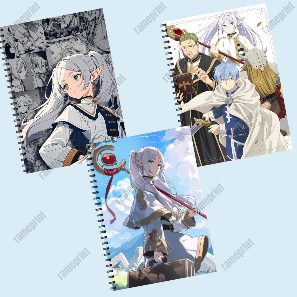 

Notebook Spiral A5 Anime Frieren Soft Cover 50 lembar/100halaman