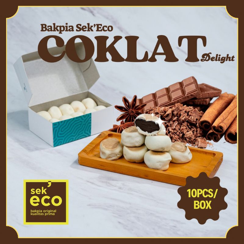 

BAKPIA SEKECO COKLAT | PREMIUM | ISI 10 | OLEH - OLEH KHAS JOGJA