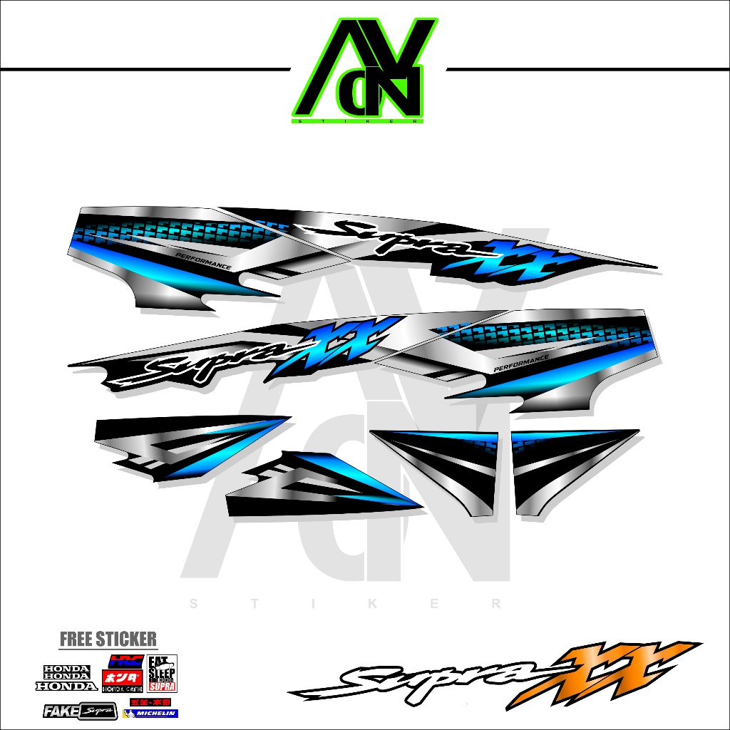 STIKER STRIPING SUPRA XX GRAFIS VARIASI 01