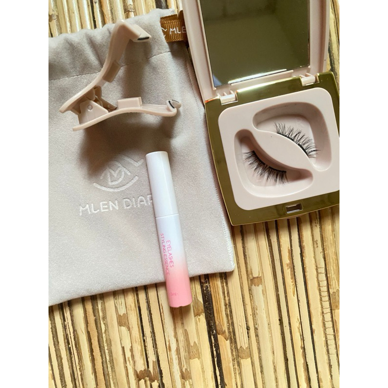 Mlen Diary bulu mata palsu bulu mata magnet original (magnetic eyelashes mlen diary) varian natural 