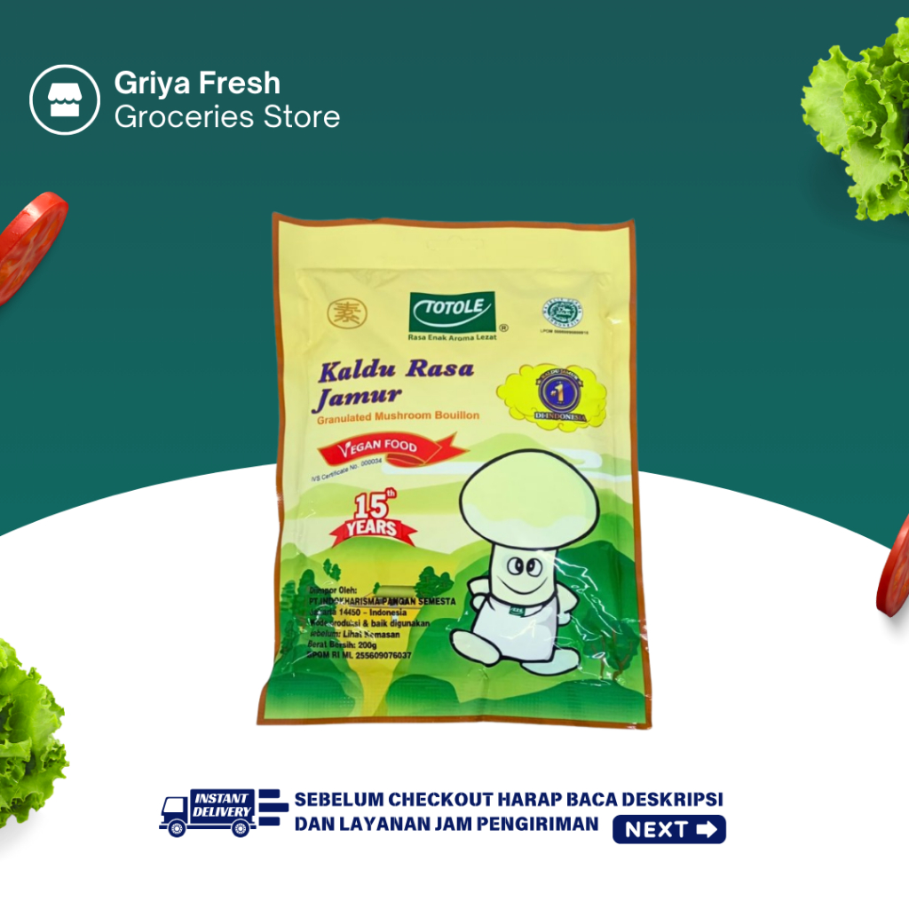 

Totole Kaldu Jamur Bubuk 80 gr - Kirim Instant