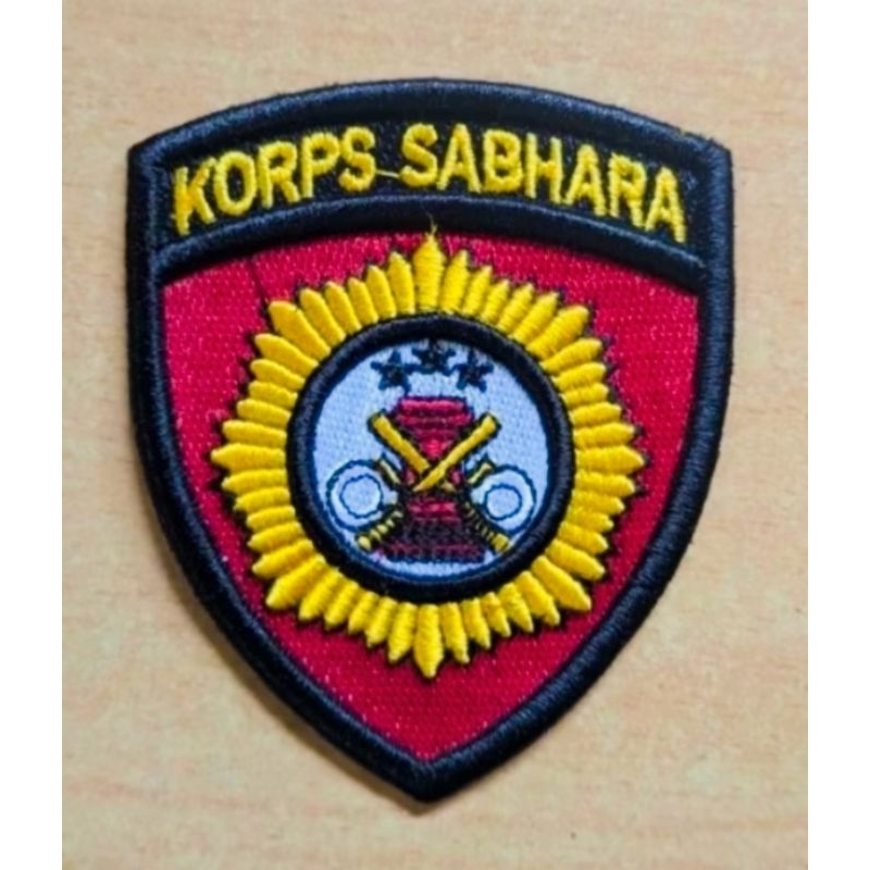 BORDIR ATRIBUT POLRI SAT SABHARA