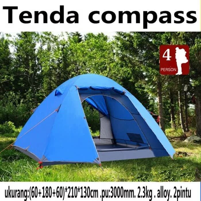 Tenda Camping Compass 4p Alloy