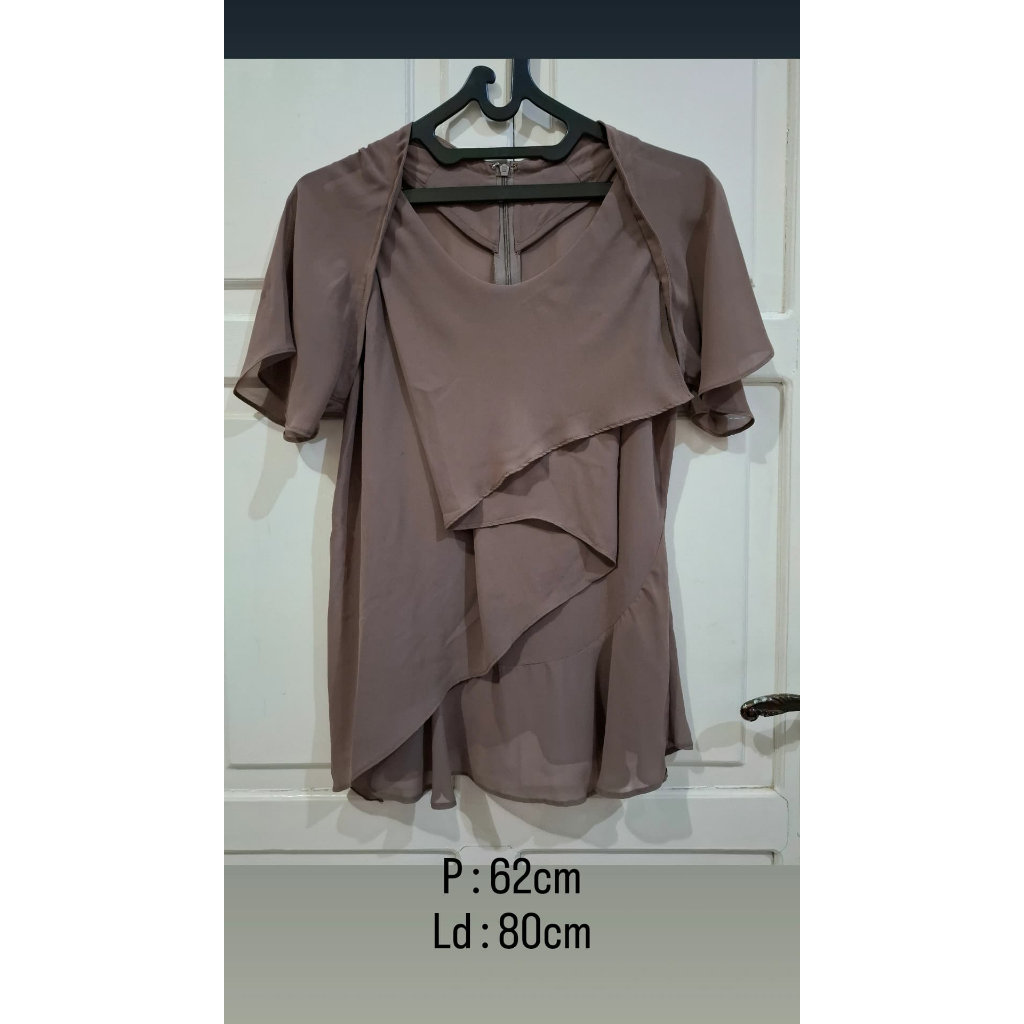 Preloved Blouse, Coklat