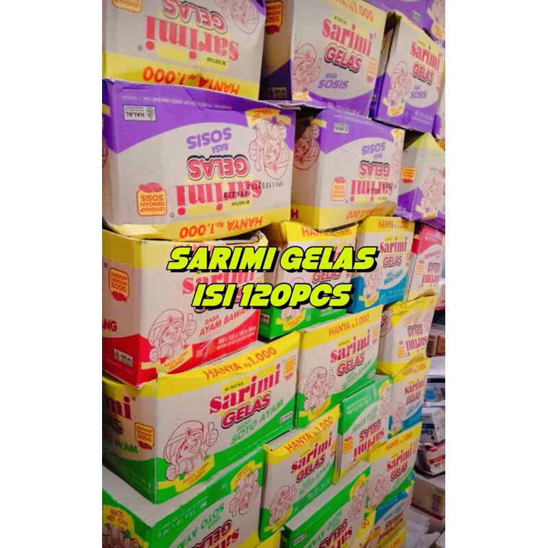 

PROMO SARIMI GROSIR!! MIE GELAS INSTAN ISI 120pcs