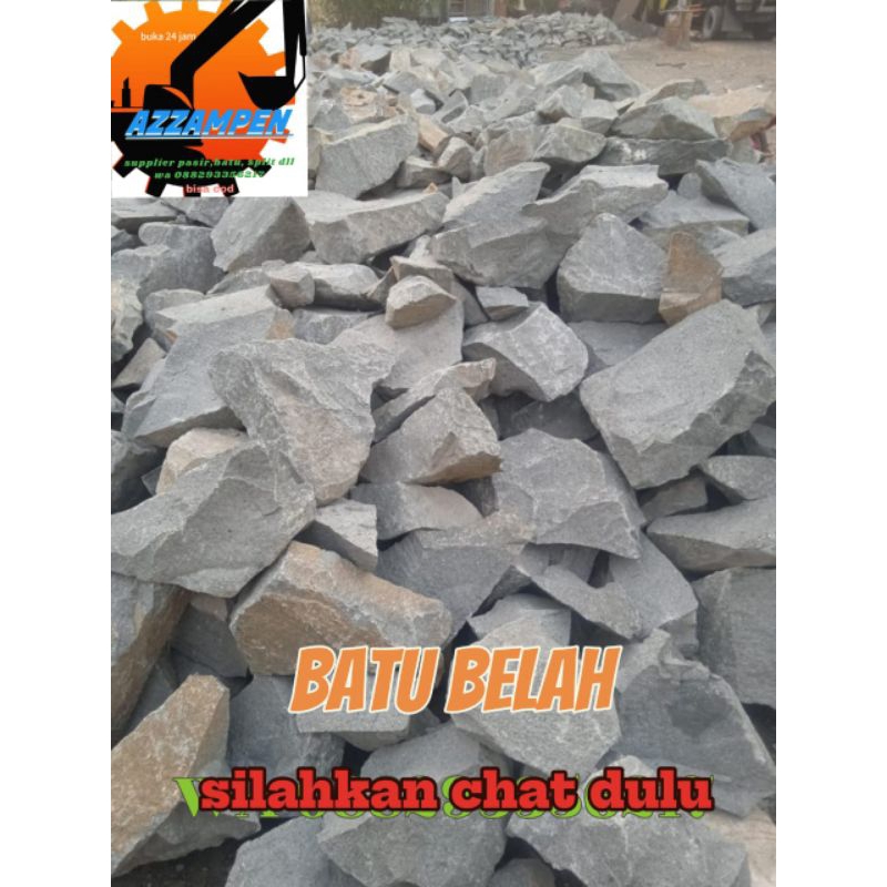 batu belah/batu kali/batu pondasi