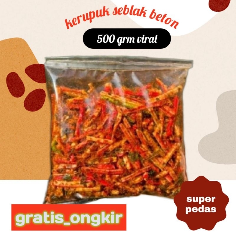 

seblak kerupuk beton viral 500 gram