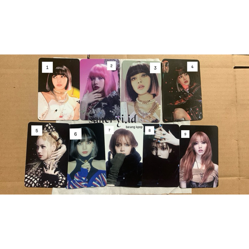 Born Pink Tour Photocard Blackpink Official Lisa Blackpink PC