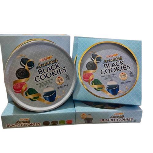 

Biskitop Assorted Black Cookies Premiun Bulat 300 g Karton isi 6 kaleng