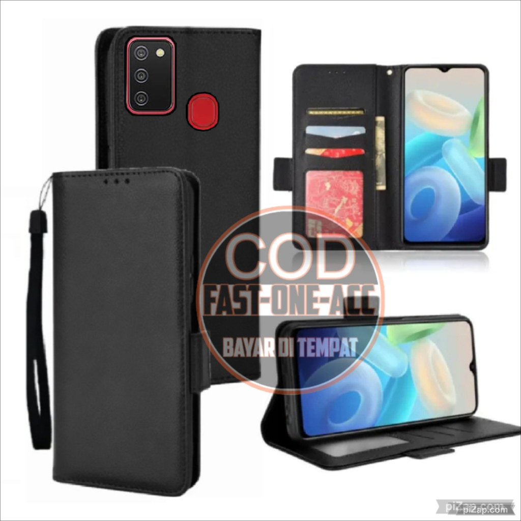 CASE HP SAMSUNG GALAXY M21 FLIP LEATHER CASE PREMIUM-FLIP CASE KULIT SAMSUNG GALAXY M21- CASING
