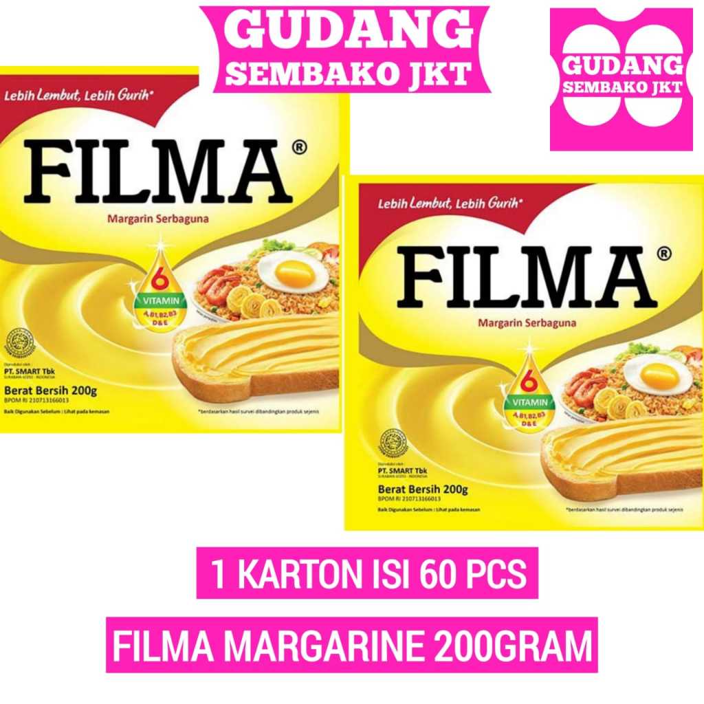 

Filma margarine 200 gram ( 1karton isi 60 pcs )