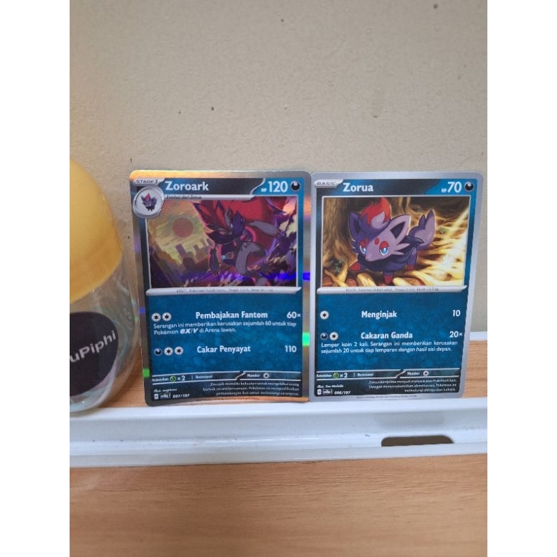 Kartu Pokemon Zoroark R Zorua sv8a TCG Indonesia