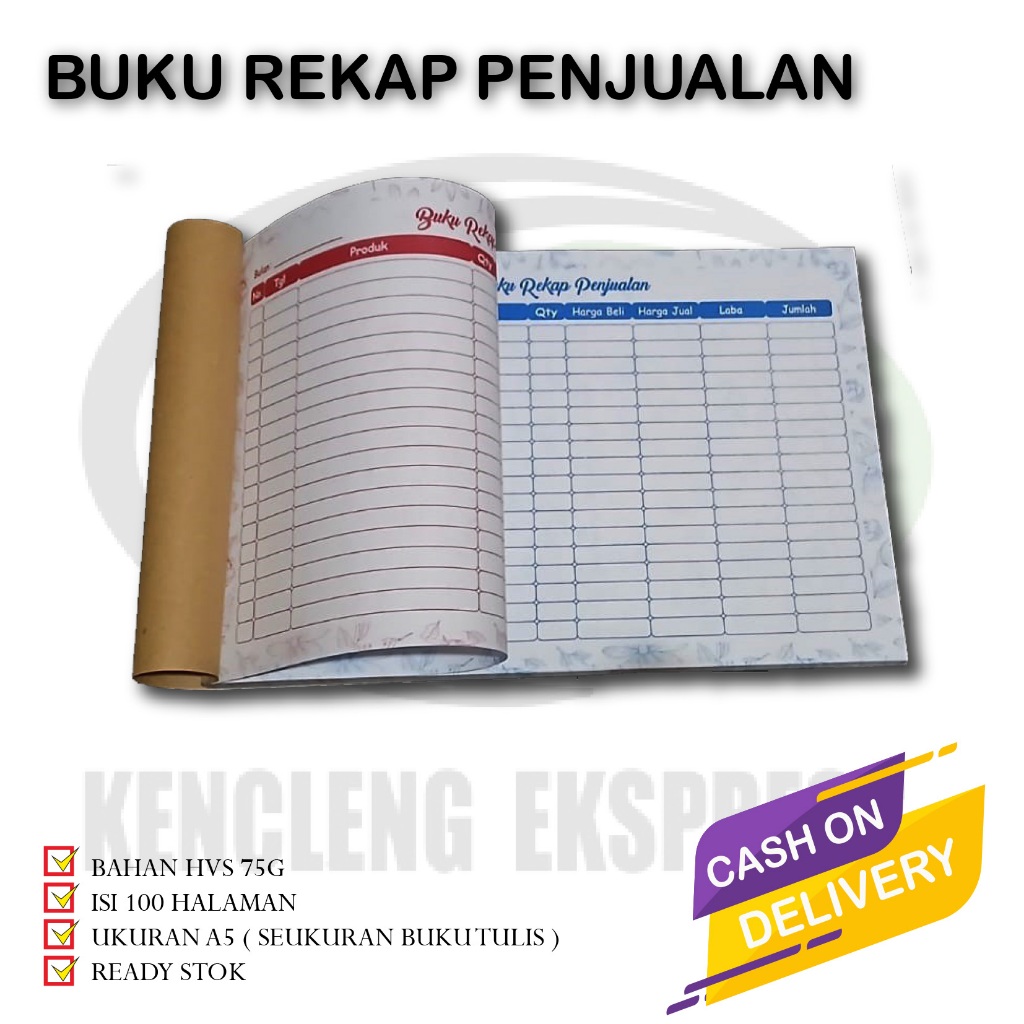 

BUKU REKAP PENJUALAN OLSHOP ISI 50 LEMBAR READY STOK