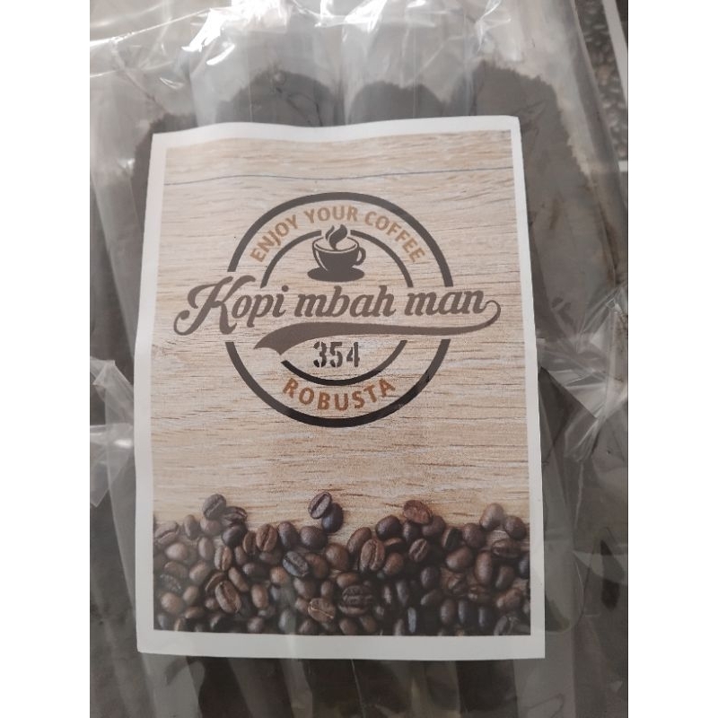 

KOPI BUBUK MURNI 100% ROBUSTA LAMPUNG 500gr cap mbahman