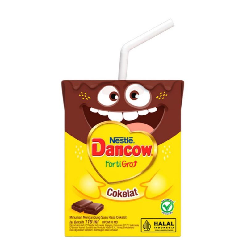 

[ 4 Pcs ] Dancow Fortigro Susu UHT Anak 110ml / Cokelat / Vanila / Stroberi