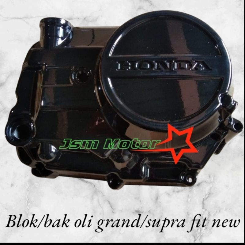 BLOK BAK KOPLING BAK OLI GRAND/SUPRA FIT NEW NO ORIGINAL HITAM