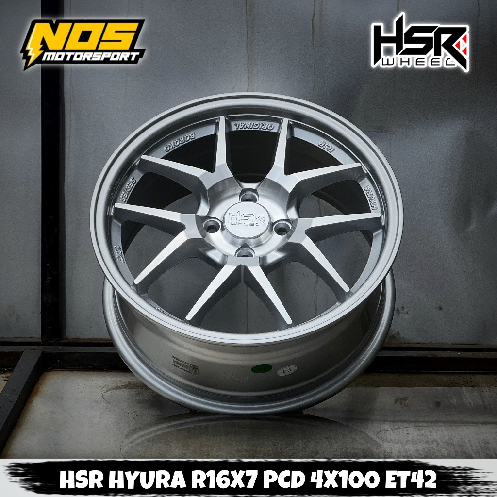 VELG MOBIL YARIS BRIO JAZZ SIGRA MOBILIO DLL R16 PCD 4X100 HSR HYURA | VELK MOBIL RACING RING 16
