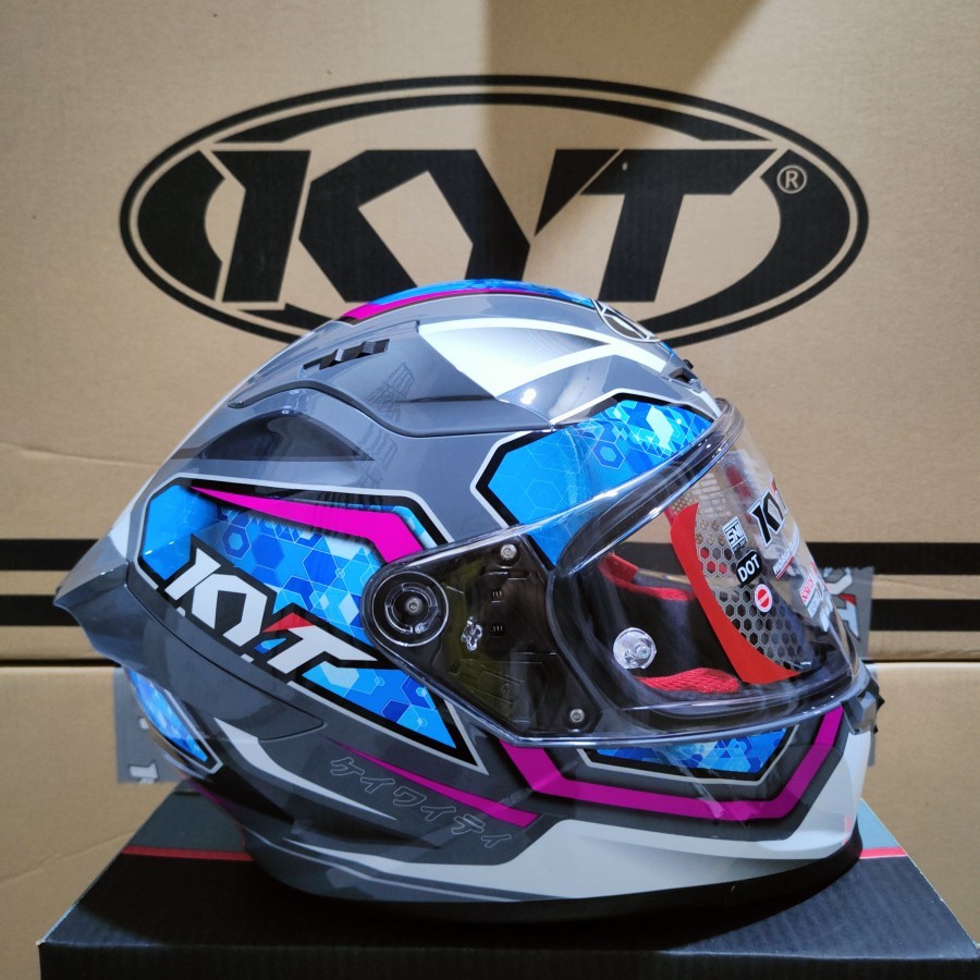 KYT HELM KYT STRIKER #1 GORILLA GREY BLUE - # 1Grey Blue