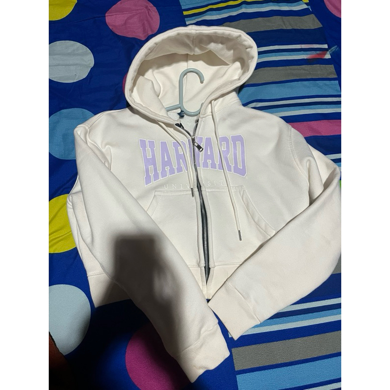 hoodie crop harvard hm