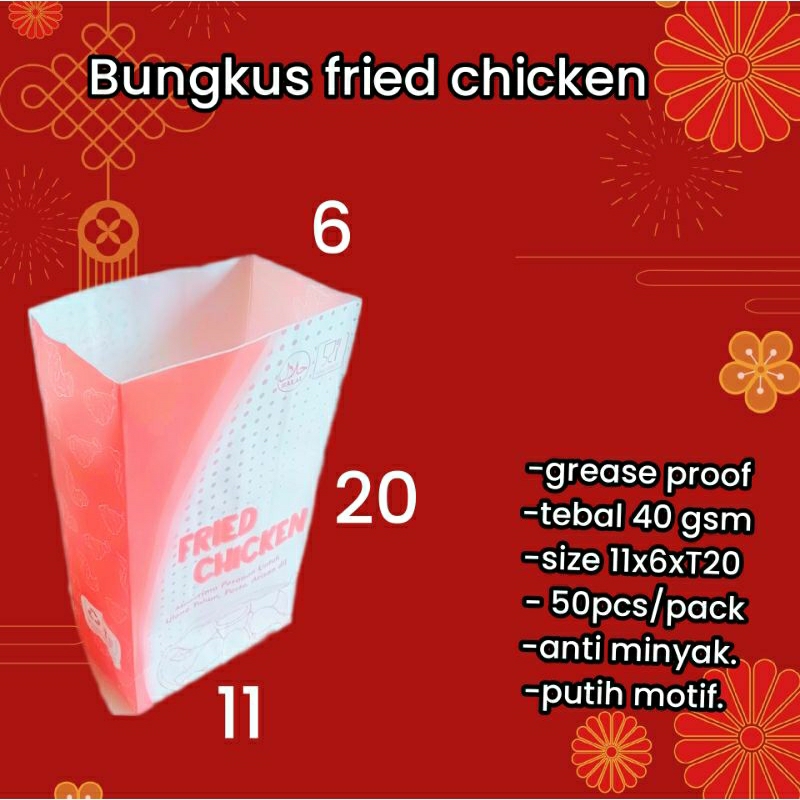 

paper bag bungkus gorengan kemasan chicken