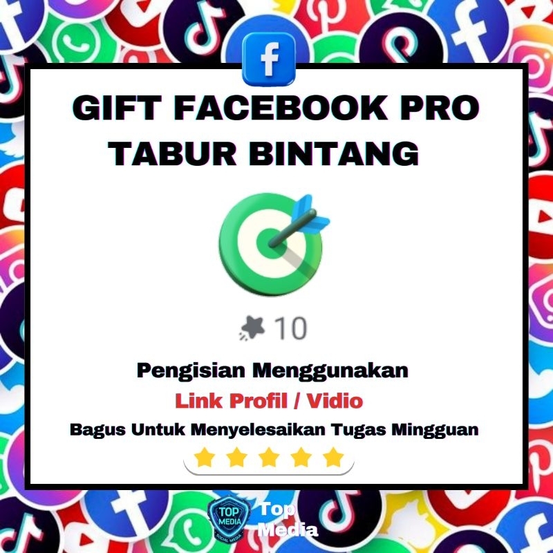 Gift Bintang Facebook Pro - Termurah Dishopee