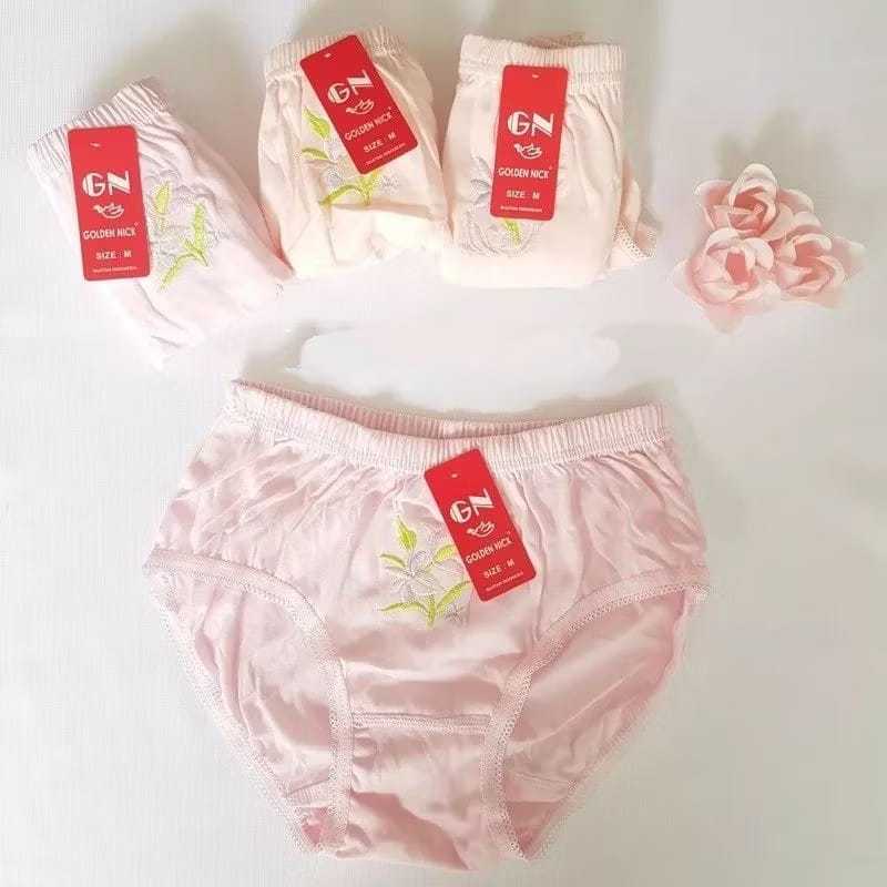 12Helai Celana Dalam Golden Nick Bordir - Celana dalam golden nick - Cd GN - Celana Dalam Bordir