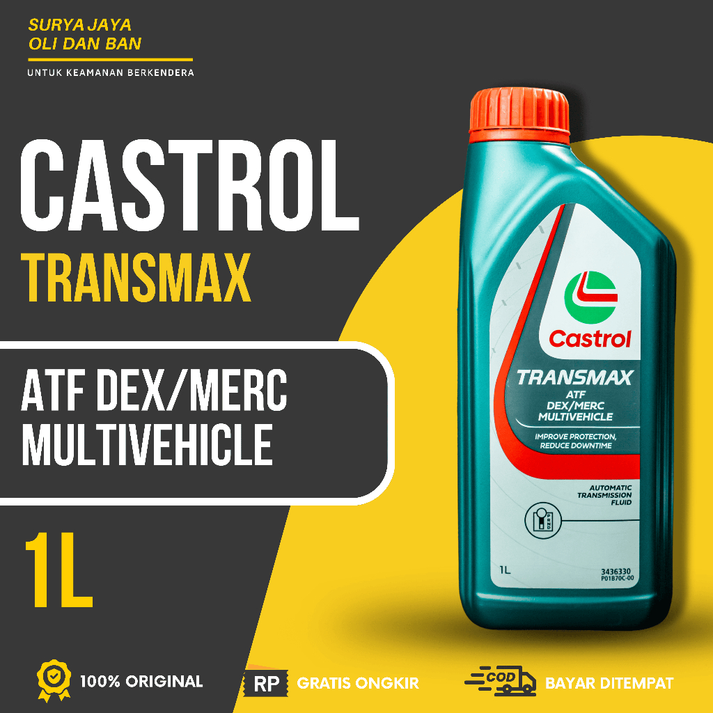 Oli Transmisi Mobil Matic Castrol ATF Transmax 1 Liter / Oli Transmisi Mobil Matic