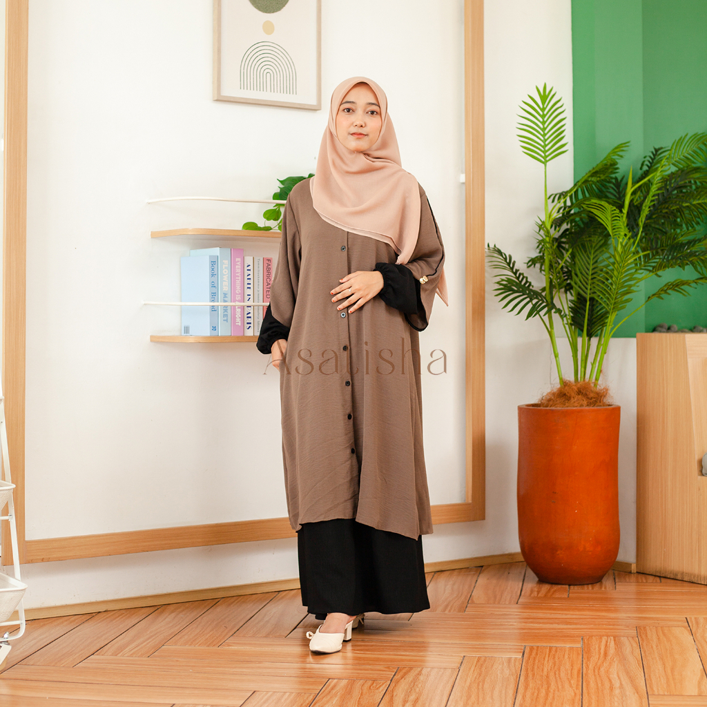 ASATISHA - SHAFIYYAH SETELAN TUNIK ROK MUSLIMAH GAMIS MALAYSIA SET ROK