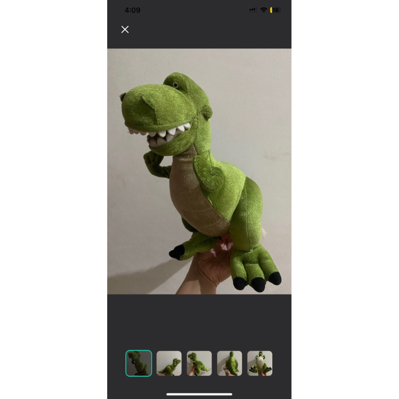 Boneka Doll Plush Stuffed Toy Rex T-Rex Dinosaurus Story Pixar Besar Big Teman Woody Buzz Slinky pot