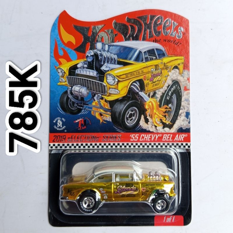 Hot Wheels Red Line RLC Club 55 Chevy Bel Air Gasser Dirty Blonde Los Angeles