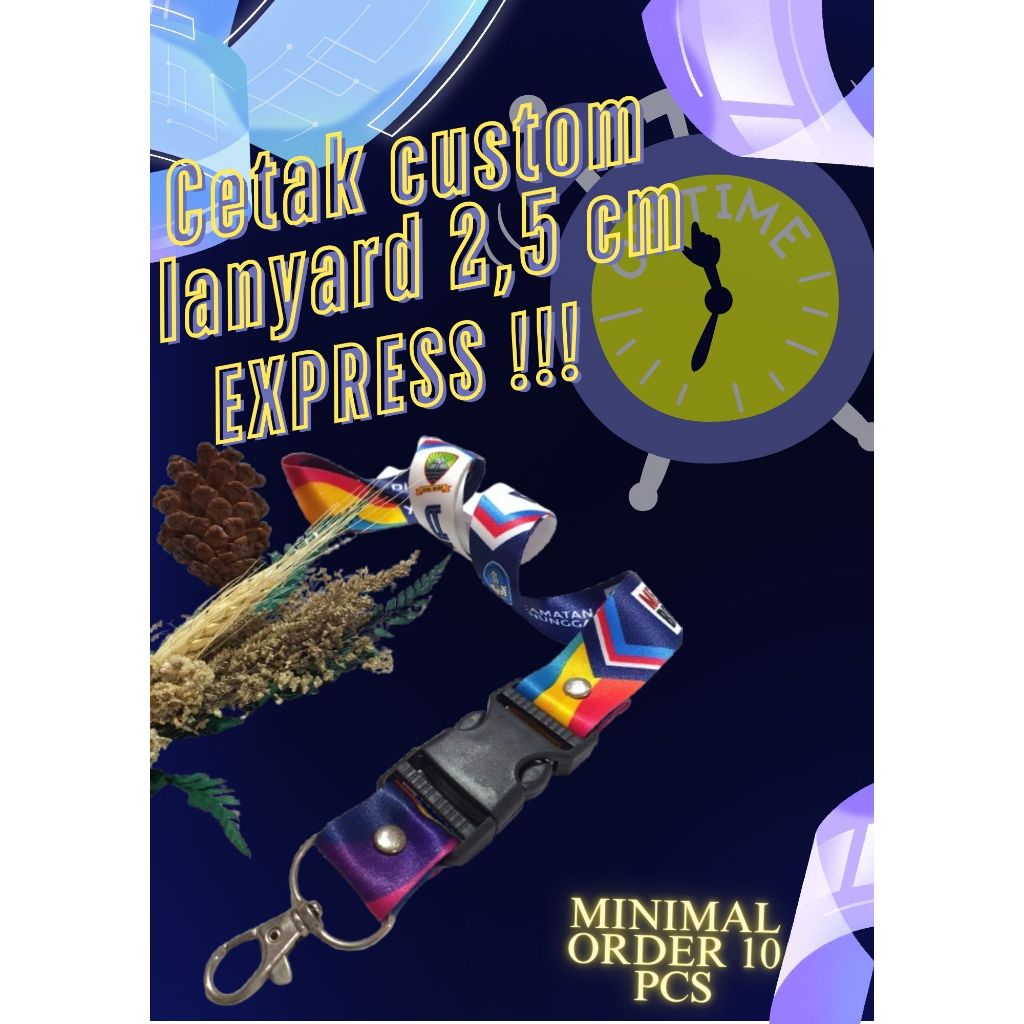 

Cetak tali lanyard EXPRESS PRINTING SUBLIM 2,5 CM MIN CETAK min 10pcs