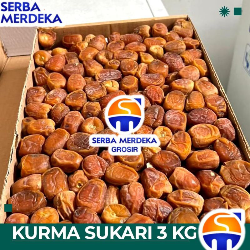 

Kurma sukari 3 kg grade A Ori box