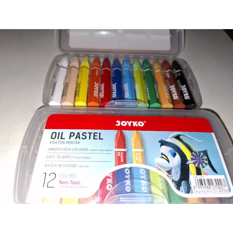 

Crayon Oil Pastel, Joyko 12 Warna