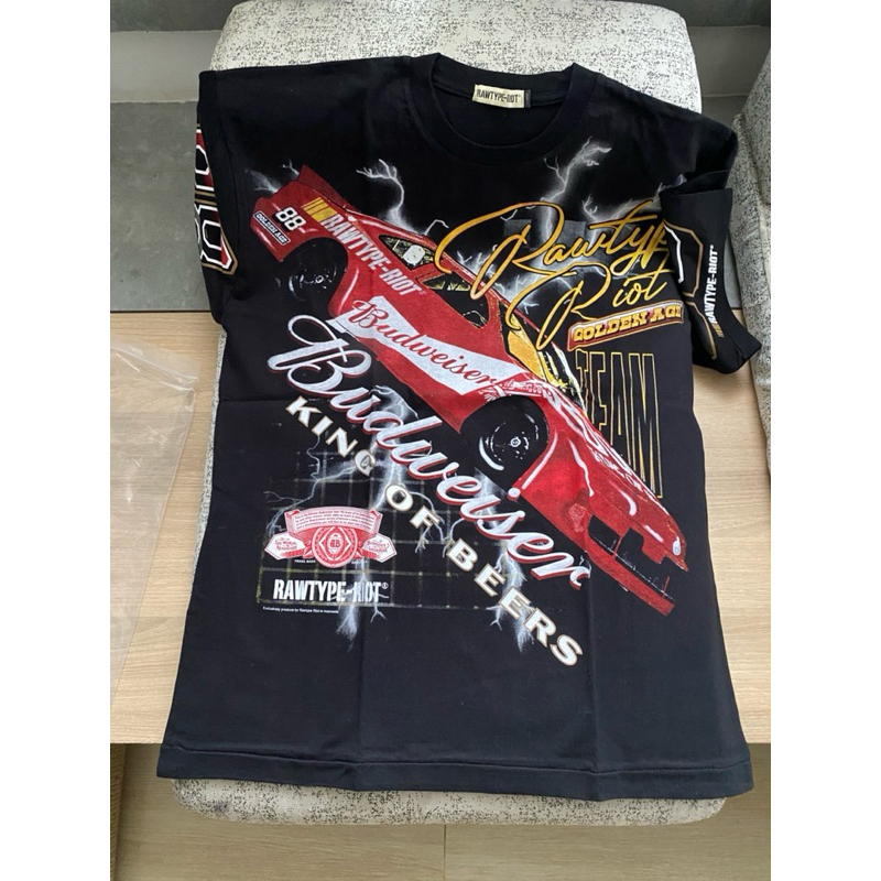 TSHIRT KAOS RAWTYPE RIOT BUDWEISER LIMITED EDITION SIZE L