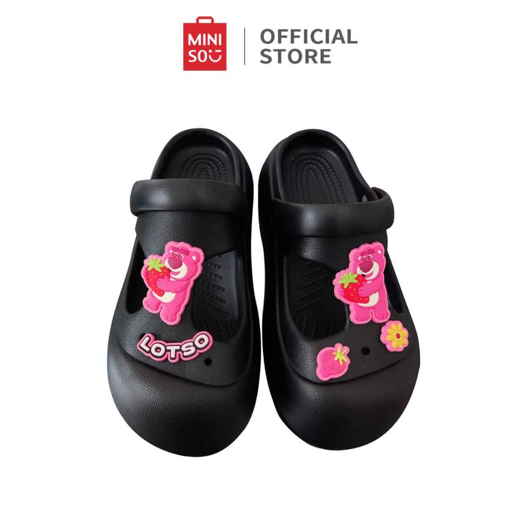 Miniso x Disney Stitch Collection Sandal Fashion Slippers Sandal Wanita Sol Tebal Anti Slip