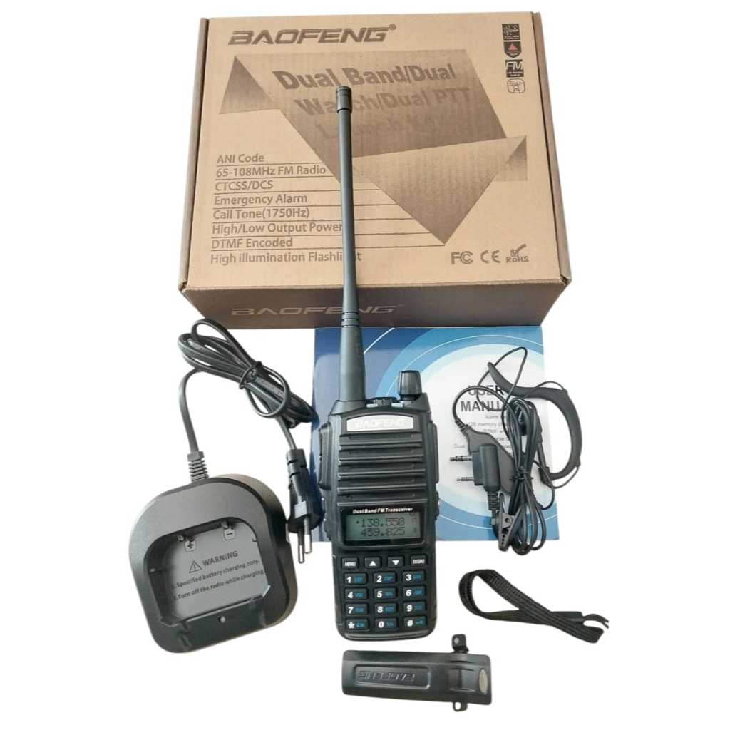 HT BAOFENG UV82 HT DUAL PTT DUAL BAND HT GENGGAM