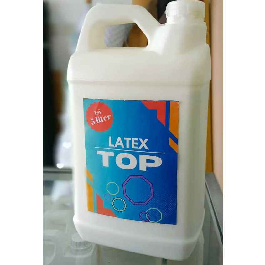 Lem Latex Cair Murni pekat Multifungsi Kemasan 5 liter Galonan