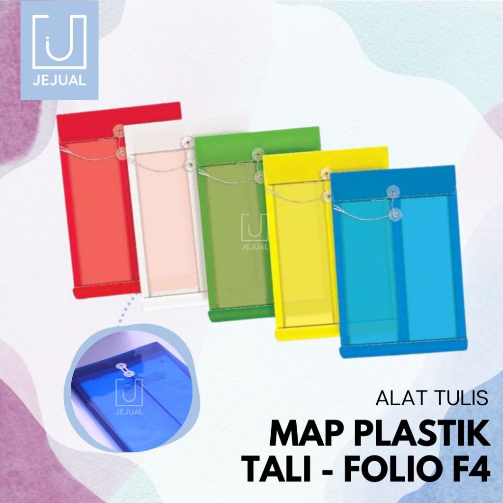 

Map Plastik Tali Ukuran Folio F4 Bening dengan Tali